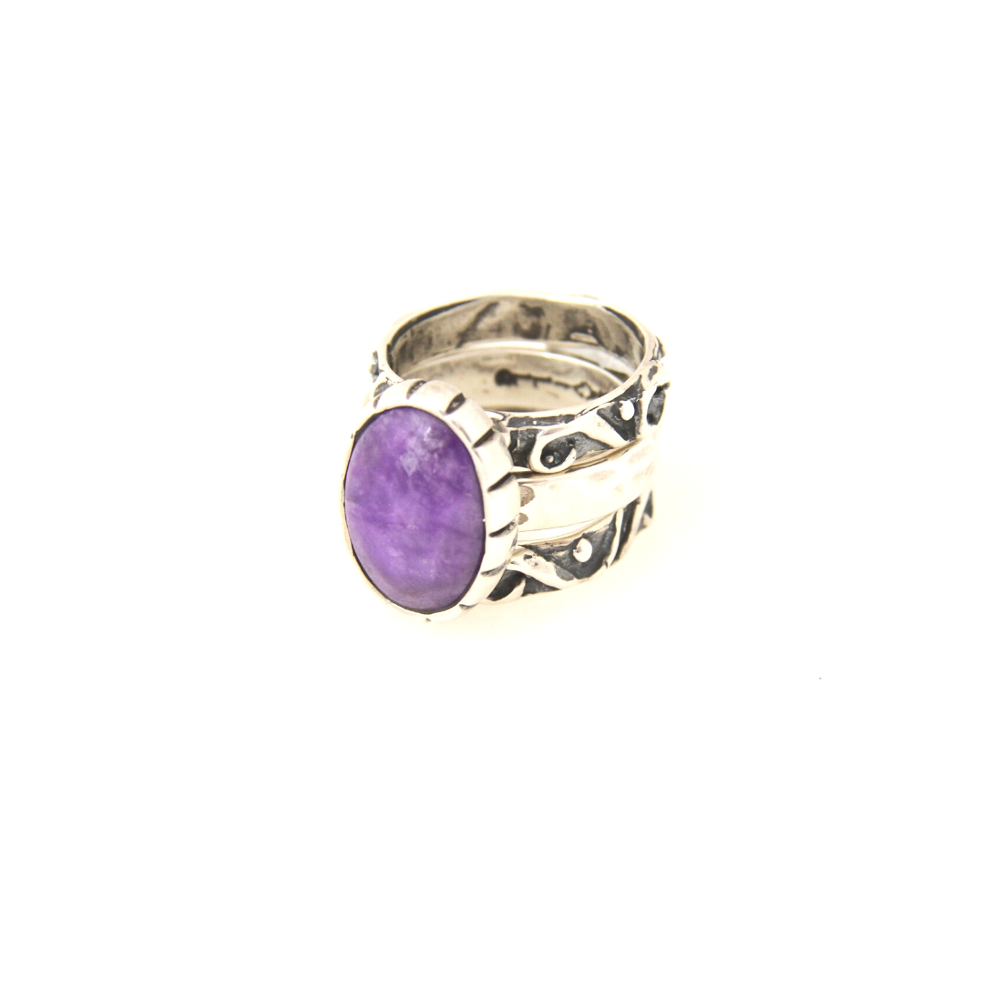 Sugilite Stackable Rings 1 Stone