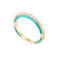 Slim Line Bracelet with Side Inlay