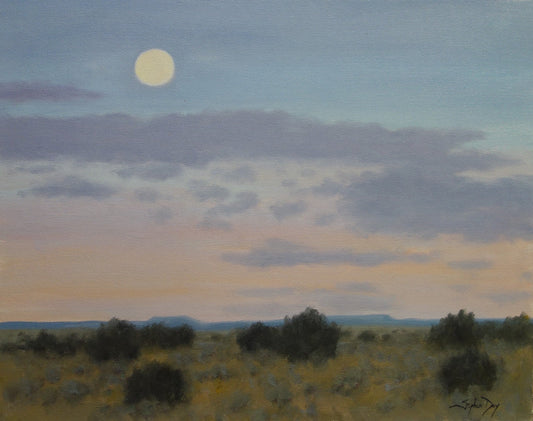 Morning Moon Over New Mexico-Painting-Stephen Day-Sorrel Sky Gallery