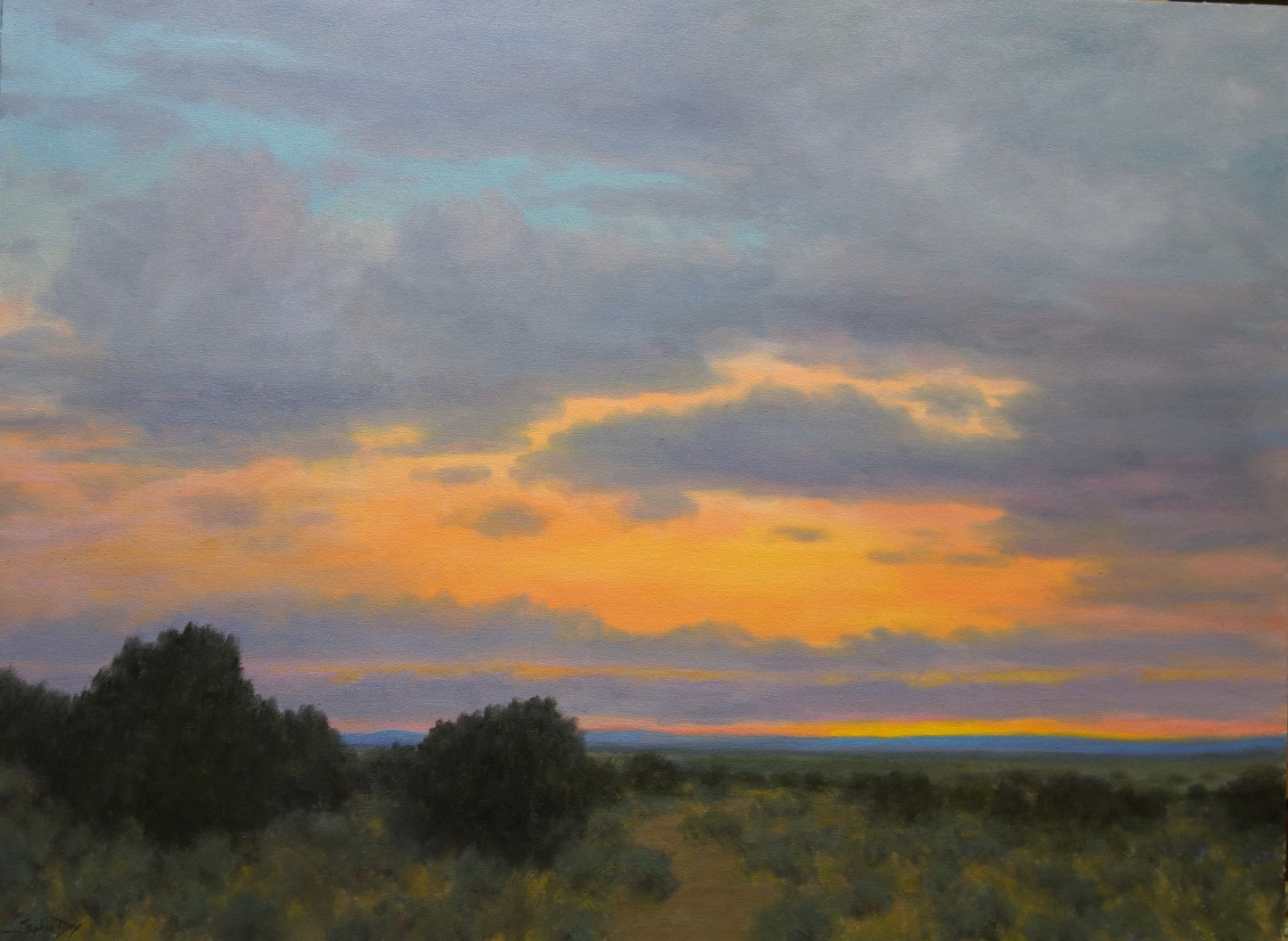 Taos Twilight Sky-Painting-Stephen Day-Sorrel Sky Gallery