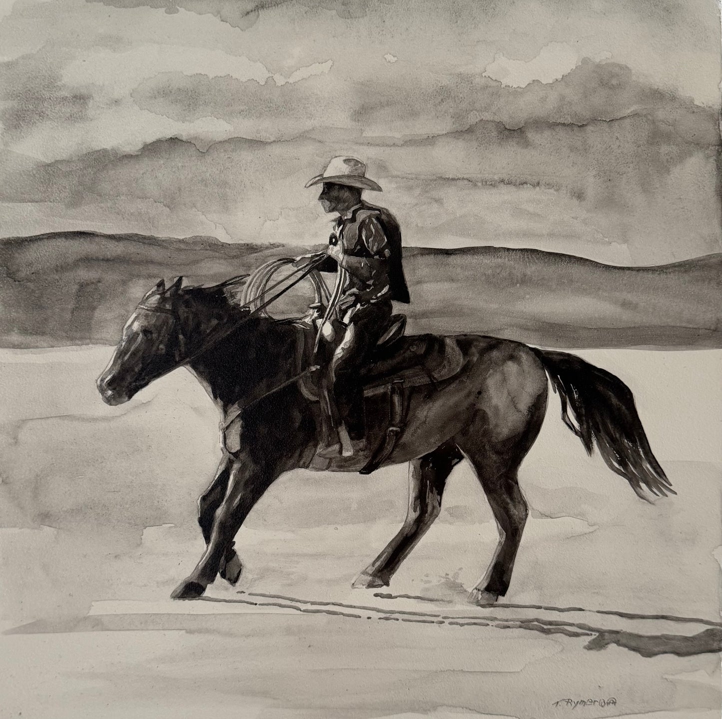He’s The Last Wrangler-Painting-Tamara Rymer-Sorrel Sky Gallery