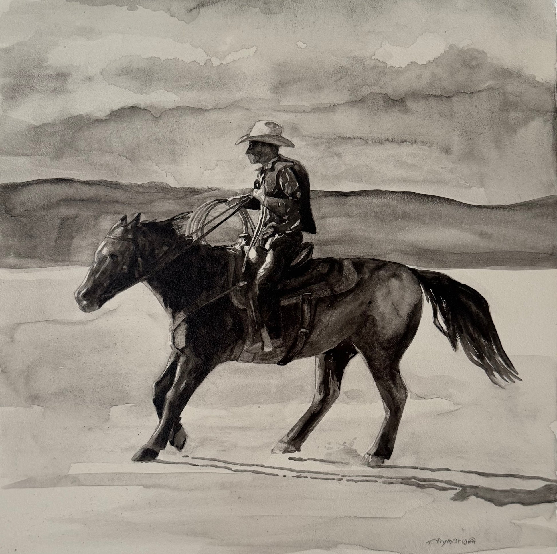He’s The Last Wrangler-Painting-Tamara Rymer-Sorrel Sky Gallery