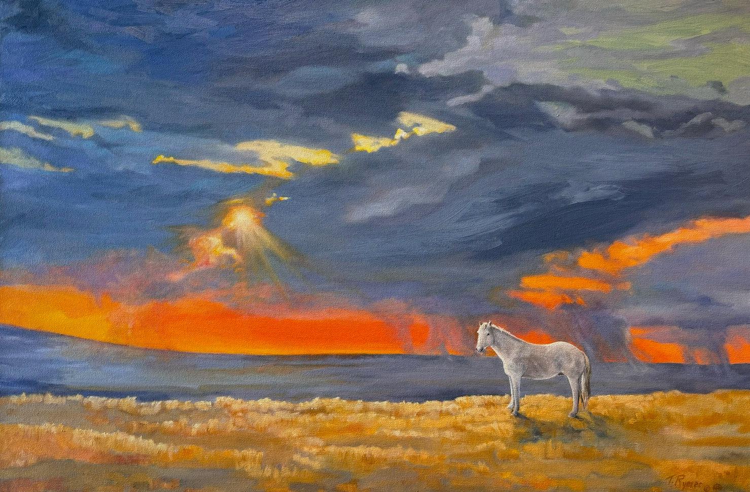 They Saw a White Horse-Painting-Tamara Rymer-Sorrel Sky Gallery