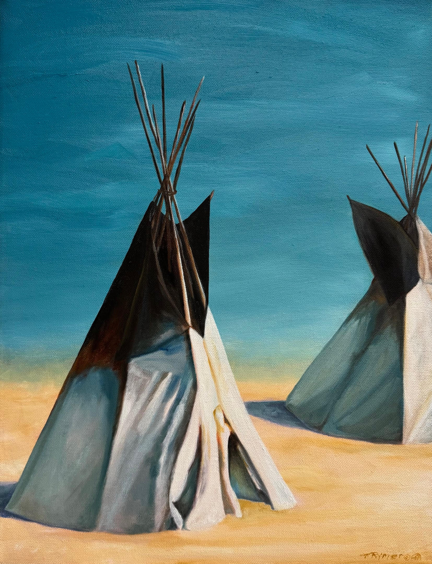 They Stopped in Cheyenne-Painting-Tamara Rymer-Sorrel Sky Gallery