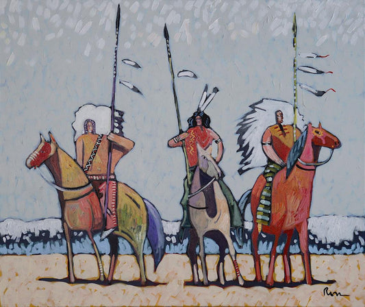 Indians on the Beach II-Thom Ross-Sorrel Sky Gallery