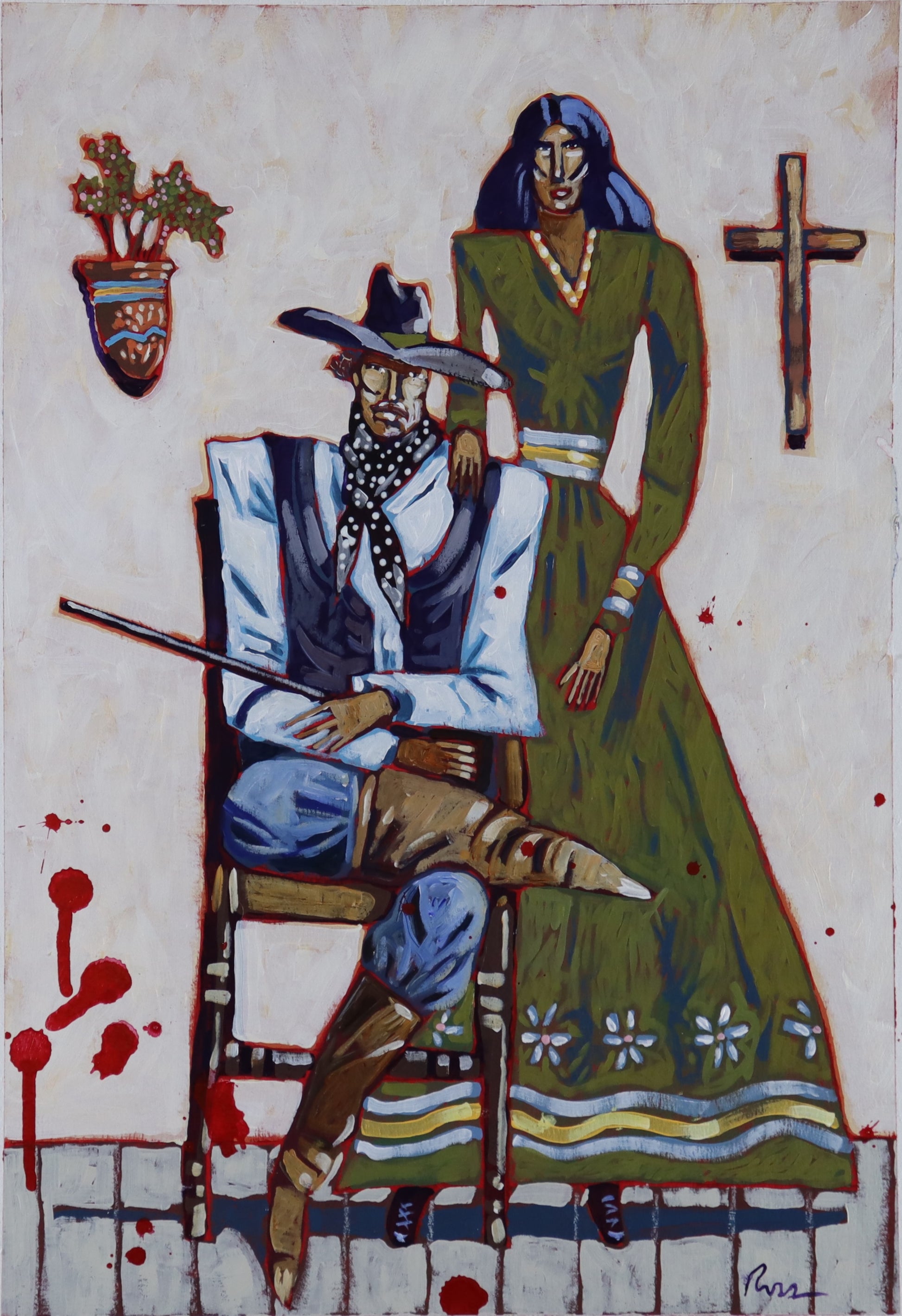 Ballet For Billy the Kid - The Wedding Photograph-Painting-Thom Ross-Sorrel Sky Gallery