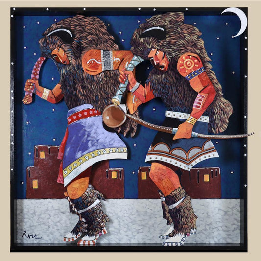 Buffalo Dancers-Painting-Thom Ross-Sorrel Sky Gallery