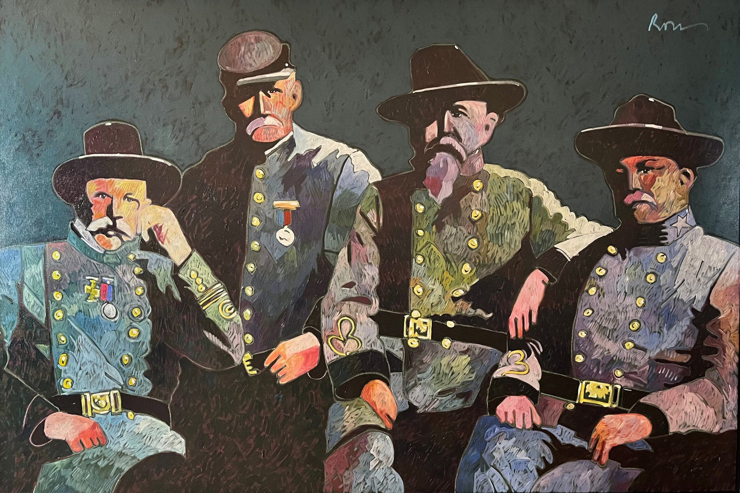 Civil War Veterans-Painting-Thom Ross-Sorrel Sky Gallery