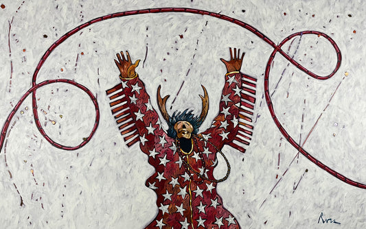 Curly Headed Doctor & the Magic Tule Rope-Painting-Thom Ross-Sorrel Sky Gallery