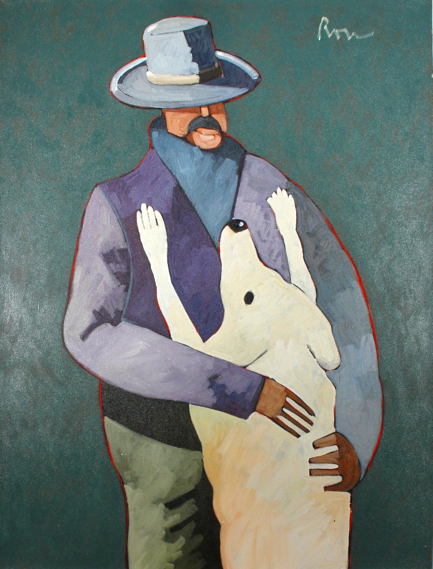Man's Best Friend-Painting-Thom Ross-Sorrel Sky Gallery