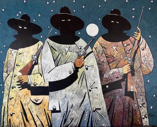Moonlight Posse - La Punta de la Glorietta-Painting-Thom Ross-Sorrel Sky Gallery