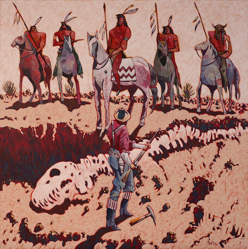 The Bone War-Painting-Thom Ross-Sorrel Sky Gallery