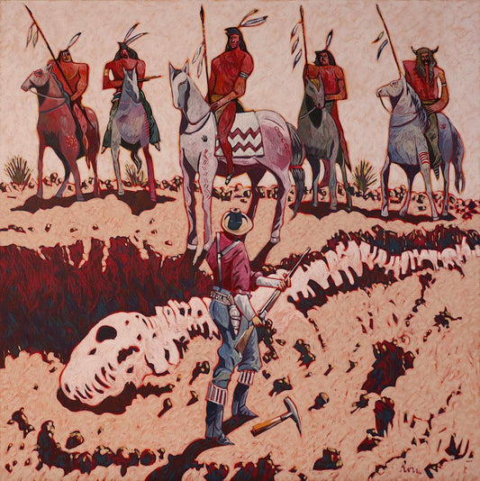 The Bone War-Painting-Thom Ross-Sorrel Sky Gallery