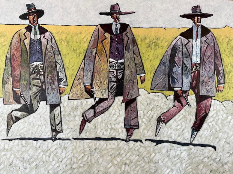 Three Gun Men-Painting-Thom Ross-Sorrel Sky Gallery