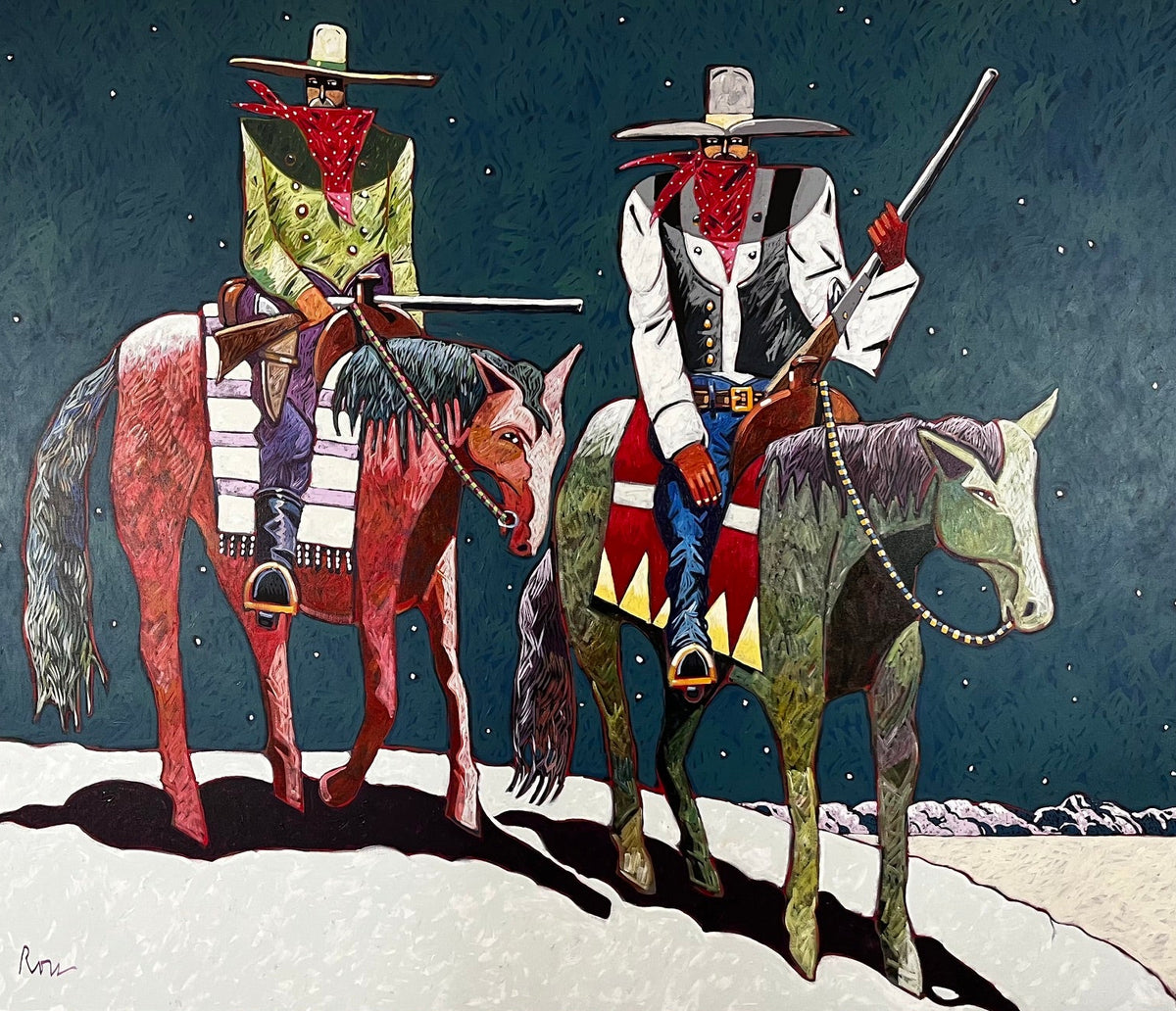 Tom and Frank McLaury-Painting-Thom Ross-Sorrel Sky Gallery