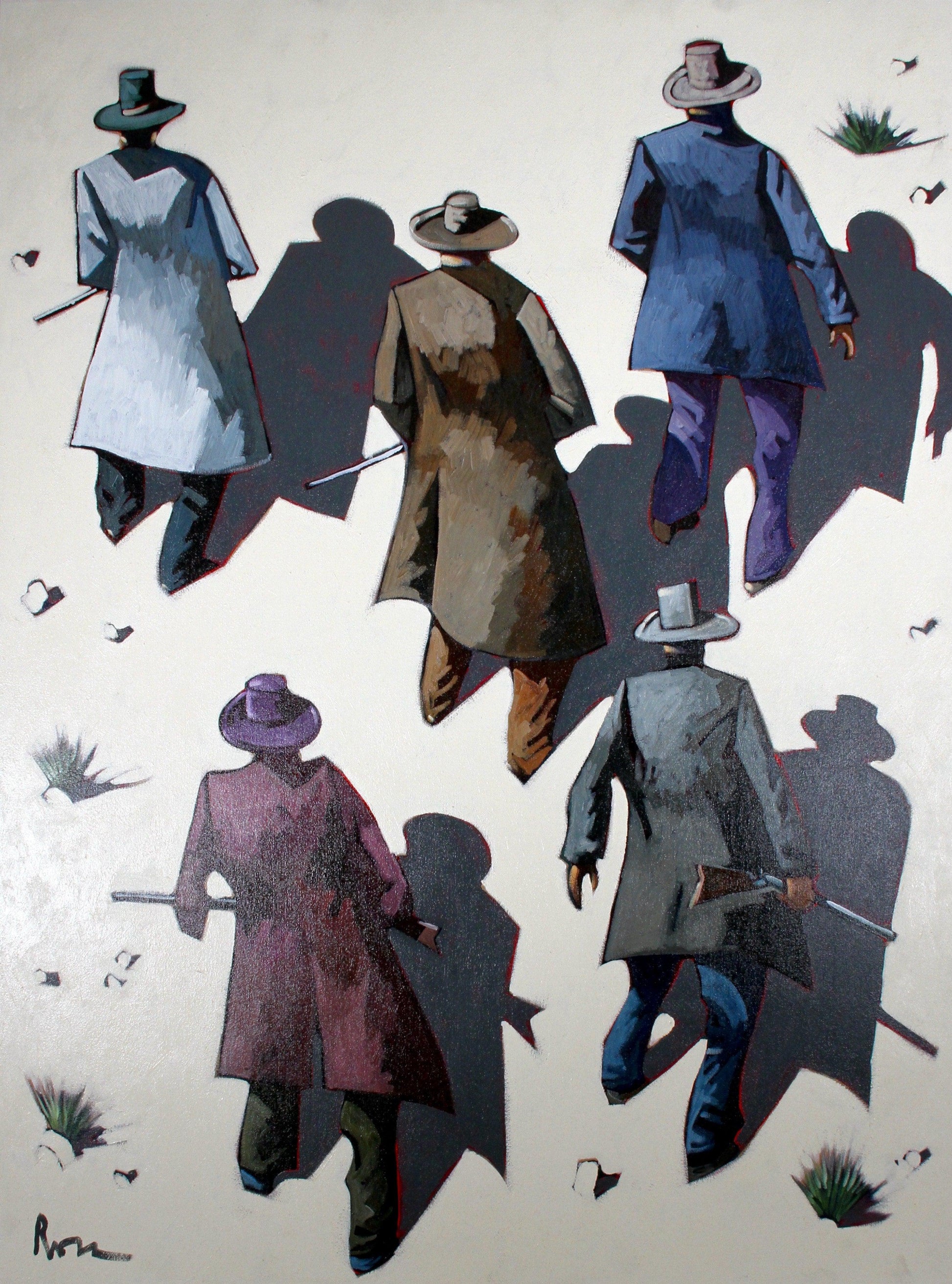 Trouble in the Desert-Painting-Thom Ross-Sorrel Sky Gallery