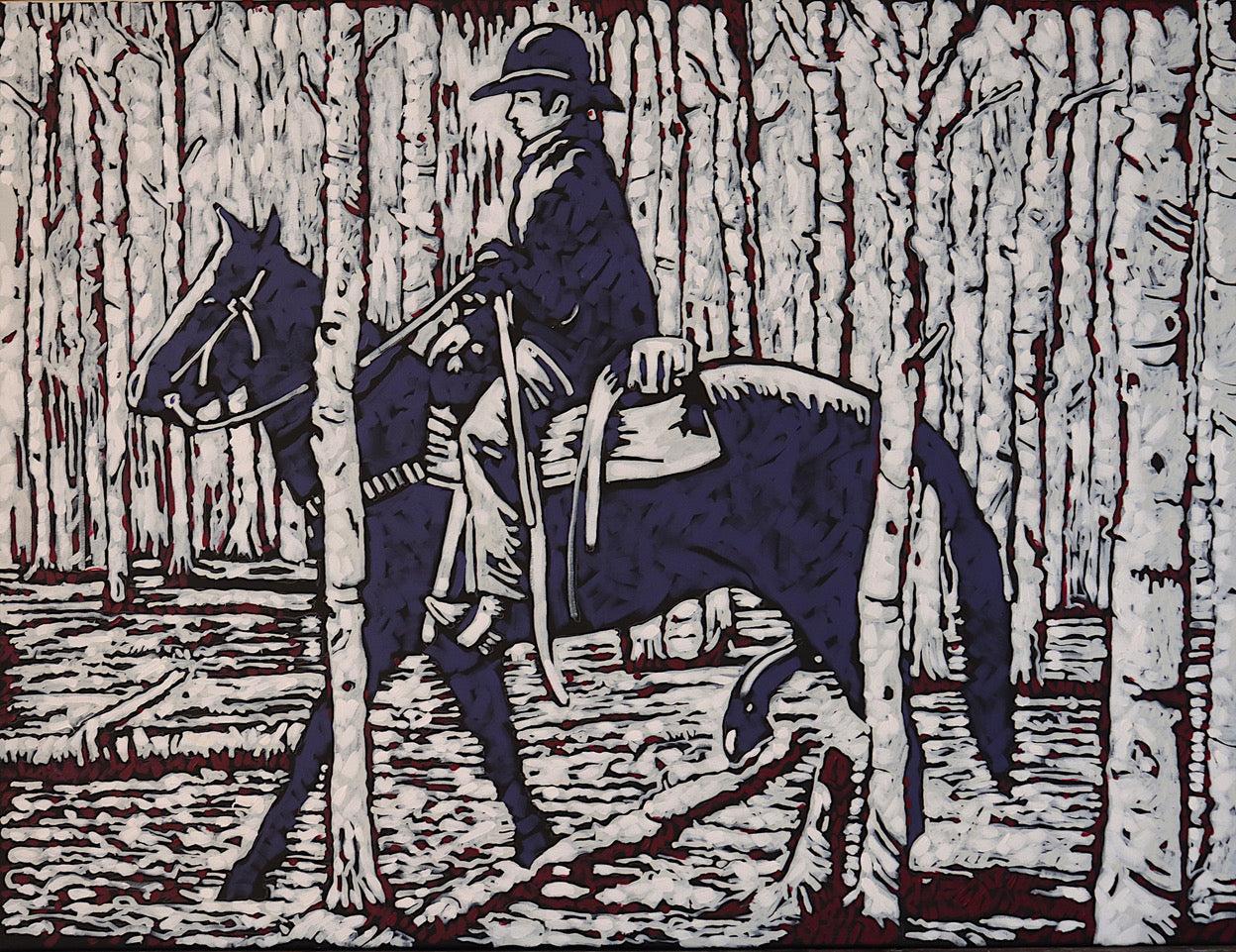 Woodcut-Painting-Thom Ross-Sorrel Sky Gallery