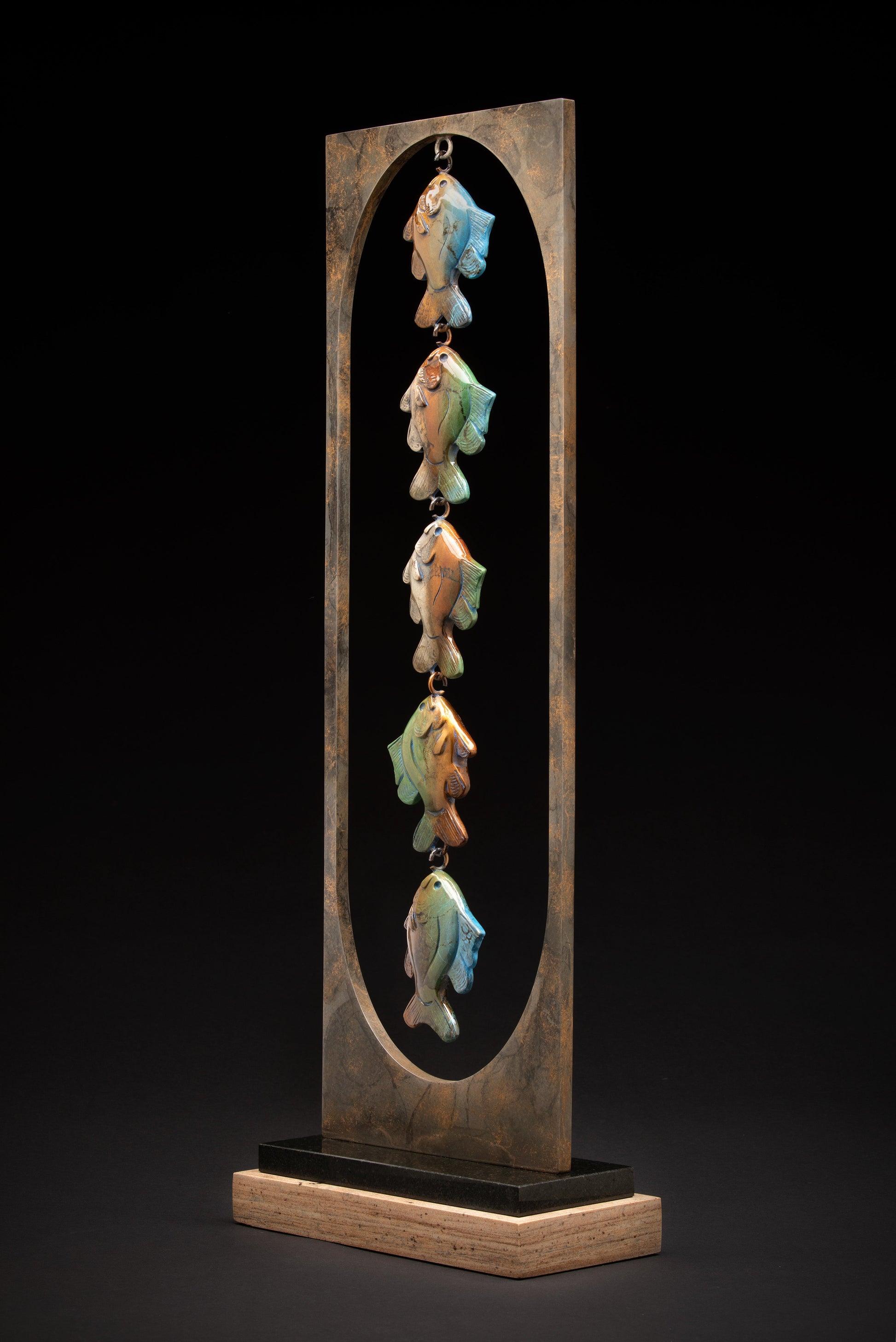 Stringer of Fish-Sculpture-Tim Cherry-Sorrel Sky Gallery