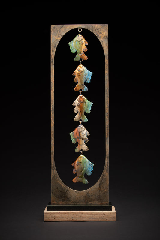 Stringer of Fish-Sculpture-Tim Cherry-Sorrel Sky Gallery