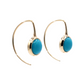 17mm Turquoise Comet Earrings-Jewelry-Toby Pomeroy-Sorrel Sky Gallery