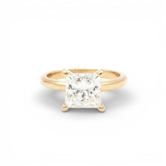 2.74ct Princess Cascadia Solitare Ring-Jewelry-Toby Pomeroy-Sorrel Sky Gallery