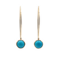 35mm Turquoise Comet Earrings-Jewelry-Toby Pomeroy-Sorrel Sky Gallery