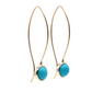 35mm Turquoise Comet Earrings-Jewelry-Toby Pomeroy-Sorrel Sky Gallery