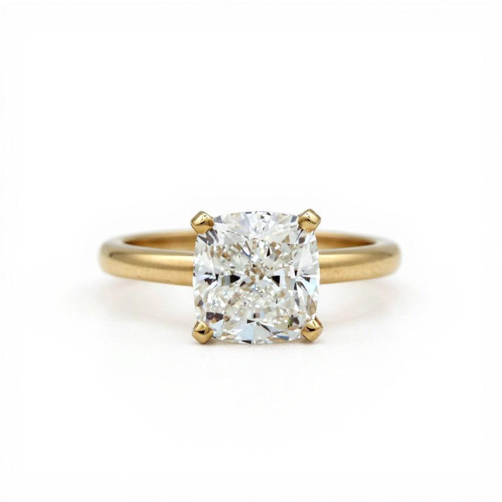 3ct Cushion Cascadia Solitare Ring-Jewelry-Toby Pomeroy-Sorrel Sky Gallery