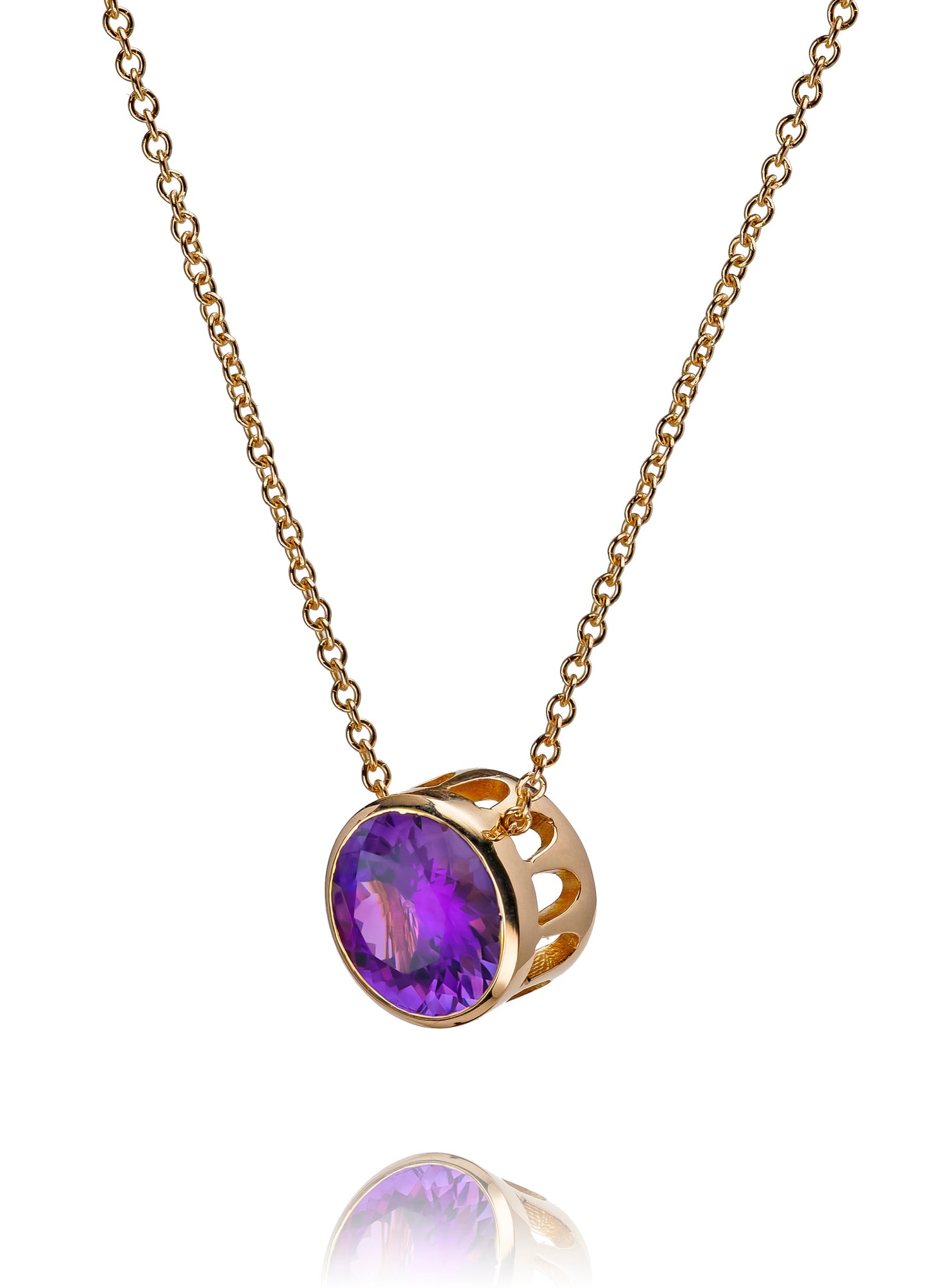 Amethyst Comet Pendant-Jewelry-Toby Pomeroy-Sorrel Sky Gallery