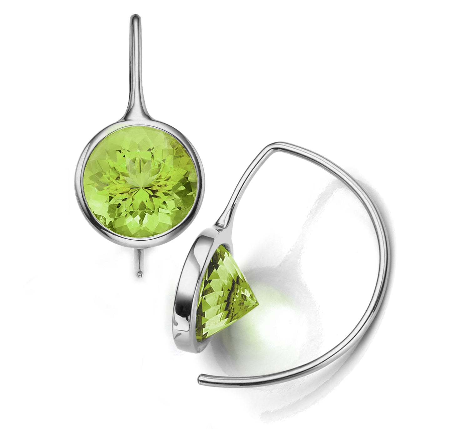 Peridot Comet Earrings-Jewelry-Toby Pomeroy-Sorrel Sky Gallery