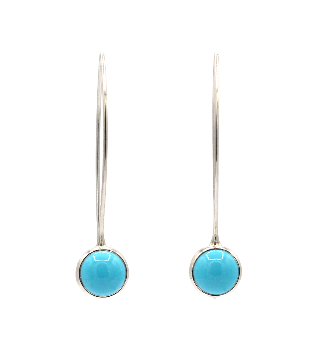 Turquoise Comet Earrings-Jewelry-Toby Pomeroy-Sorrel Sky Gallery