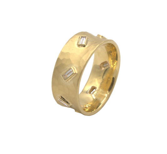 Vale Ring with Baguette Diamonds-Jewelry-Toby Pomeroy-Sorrel Sky Gallery