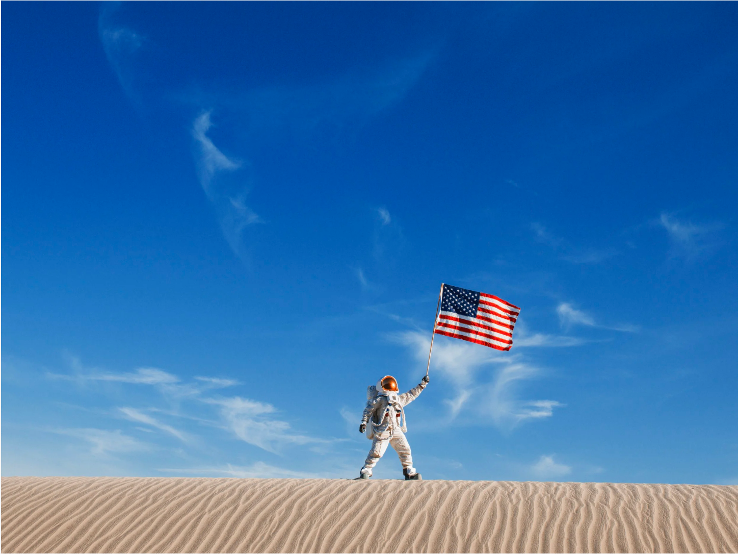 Astronaut American Flag-Photographic Print-Tyler Shields-Sorrel Sky Gallery