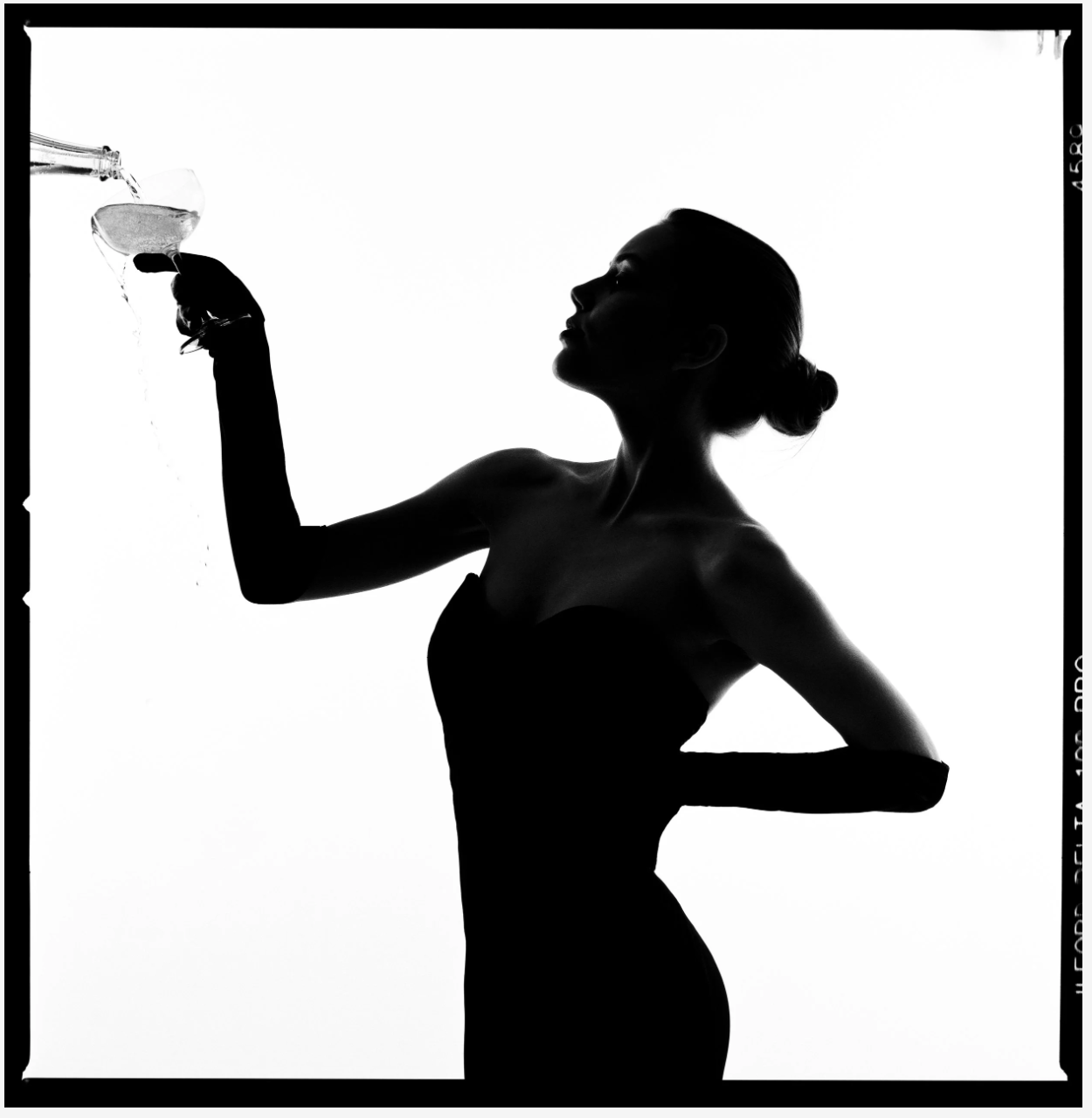 Champagne Pour Silhouette-Photographic Print-Tyler Shields-Sorrel Sky Gallery