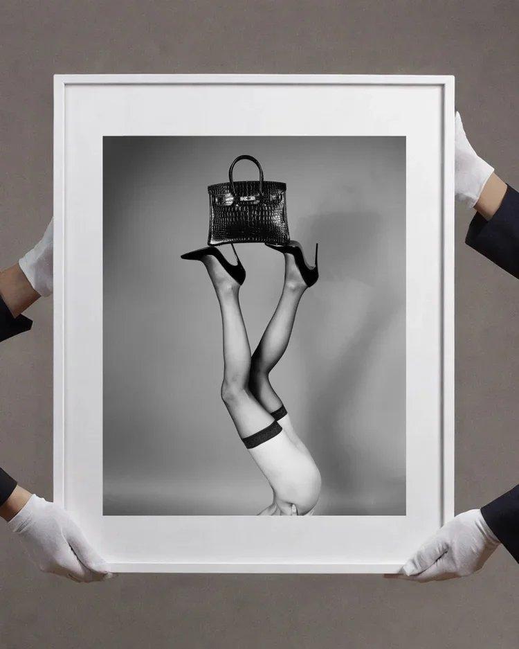 Legs Up Birkin-Photographic Print-Tyler Shields-Sorrel Sky Gallery