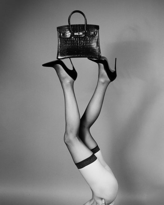 Legs Up Birkin-Photographic Print-Tyler Shields-Sorrel Sky Gallery