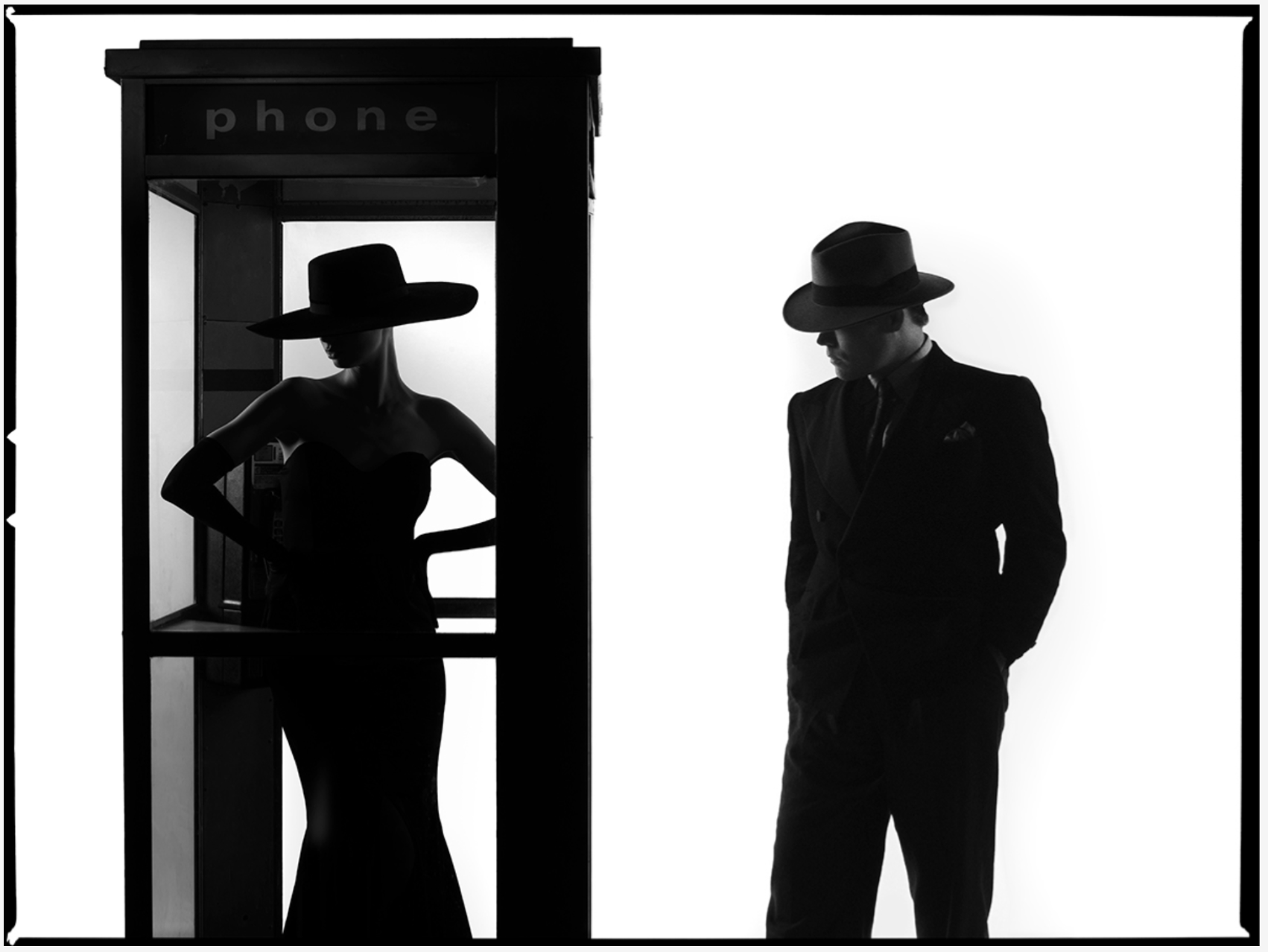 Phone Booth Silhouette-Photographic Print-Tyler Shields-Sorrel Sky Gallery