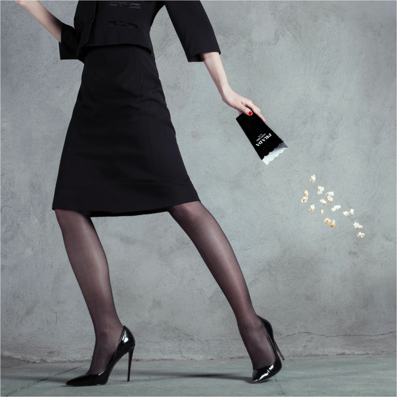Prada Popcorn Spill-Photographic Print-Tyler Shields-Sorrel Sky Gallery