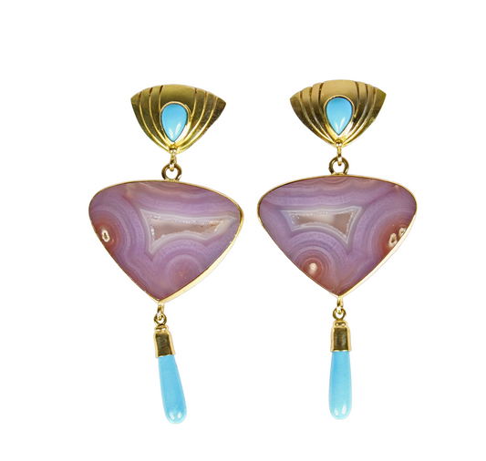 18K Feather Fan Earrings-Jewelry-Victoria Adams-Sorrel Sky Gallery