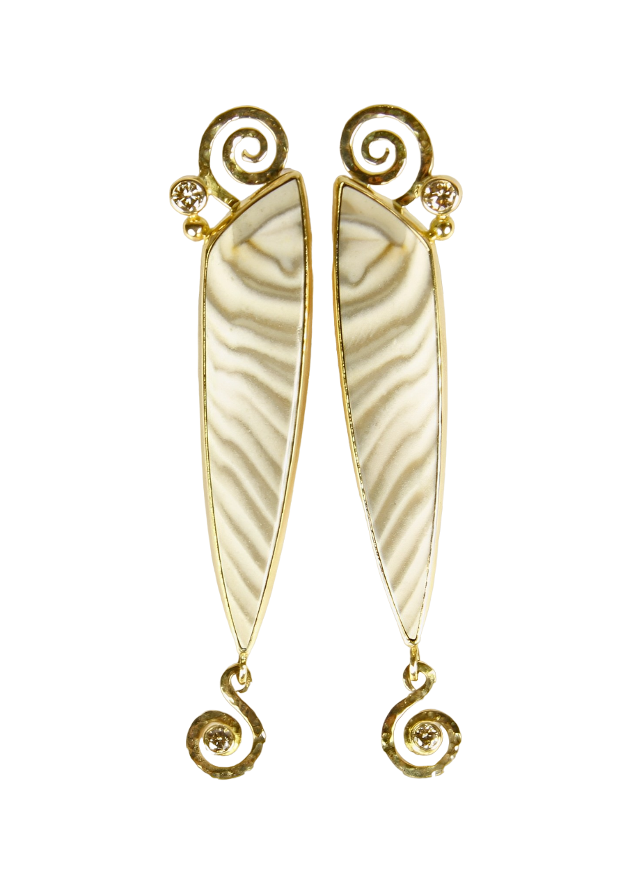 18K Whirlpool Earrings-Jewelry-Victoria Adams-Sorrel Sky Gallery