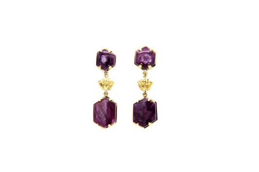 Mali Ruby Earrings-Jewelry-Victoria Adams-Sorrel Sky Gallery