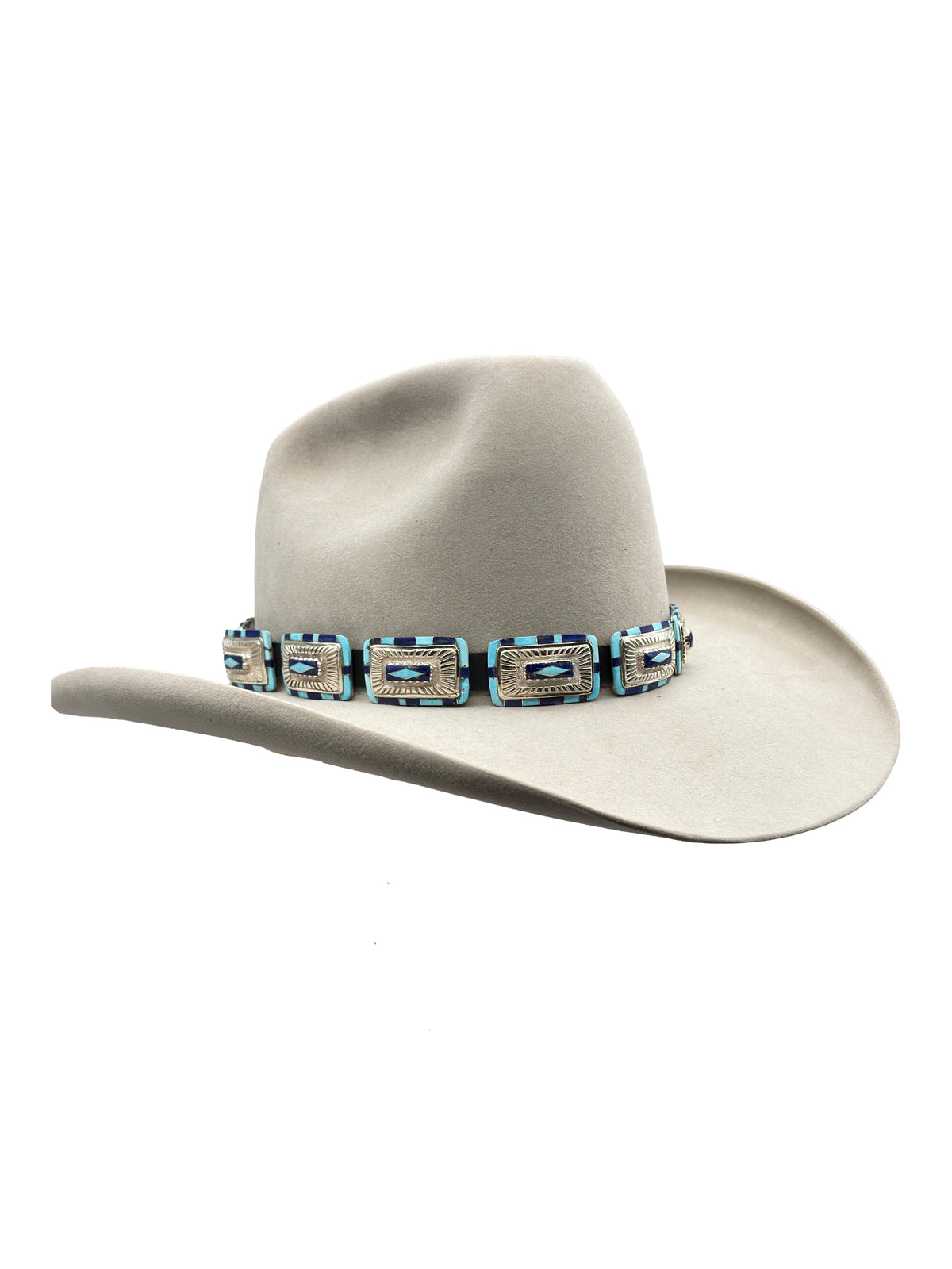 Rectangular Concho Hat Band-Jewelry-Ben Nighthorse-Sorrel Sky Gallery
