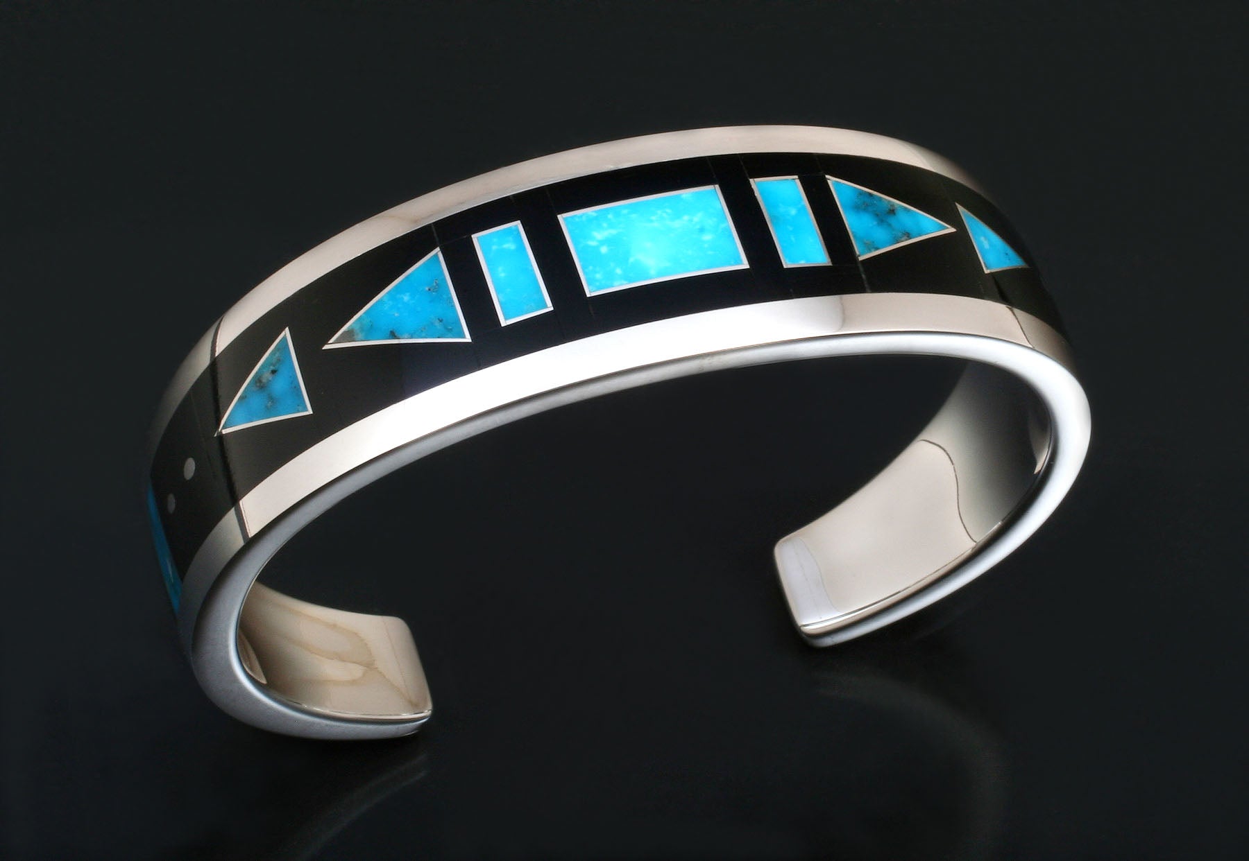 Inlaid Cuff Bracelet-Jewelry-Ray Tracey-Sorrel Sky Gallery