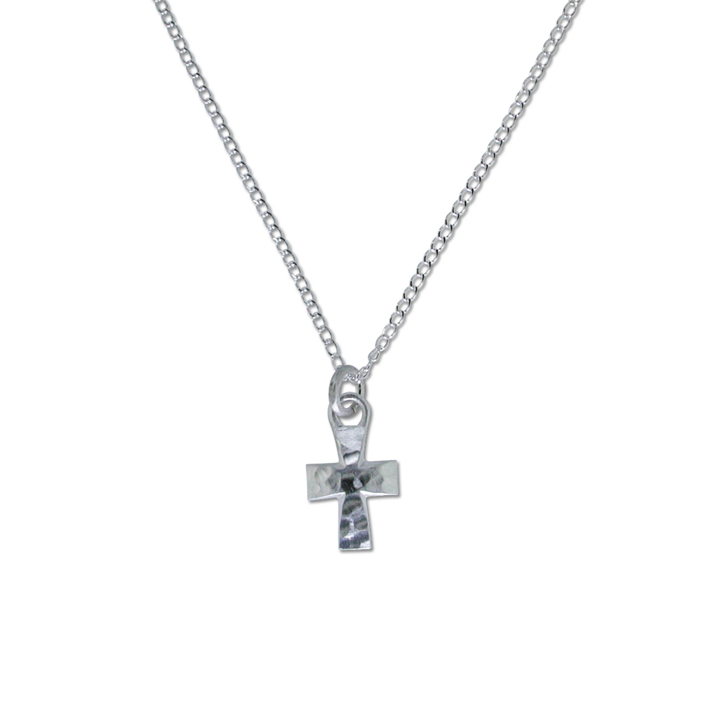 Ripples Cross On Chain Pendant-Jewelry-Zina Sterling-Sorrel Sky Gallery