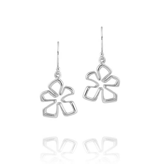Small Tiki Flower Drop Earrings-Jewelry-Zina Sterling-Sorrel Sky Gallery