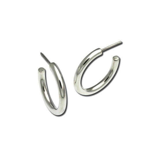 Small Tube Hoop Earrings-Jewelry-Zina Sterling-Sorrel Sky Gallery