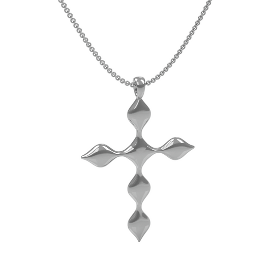 Teardrop Cross Pendant-Jewelry-Zina Sterling-Sorrel Sky Gallery