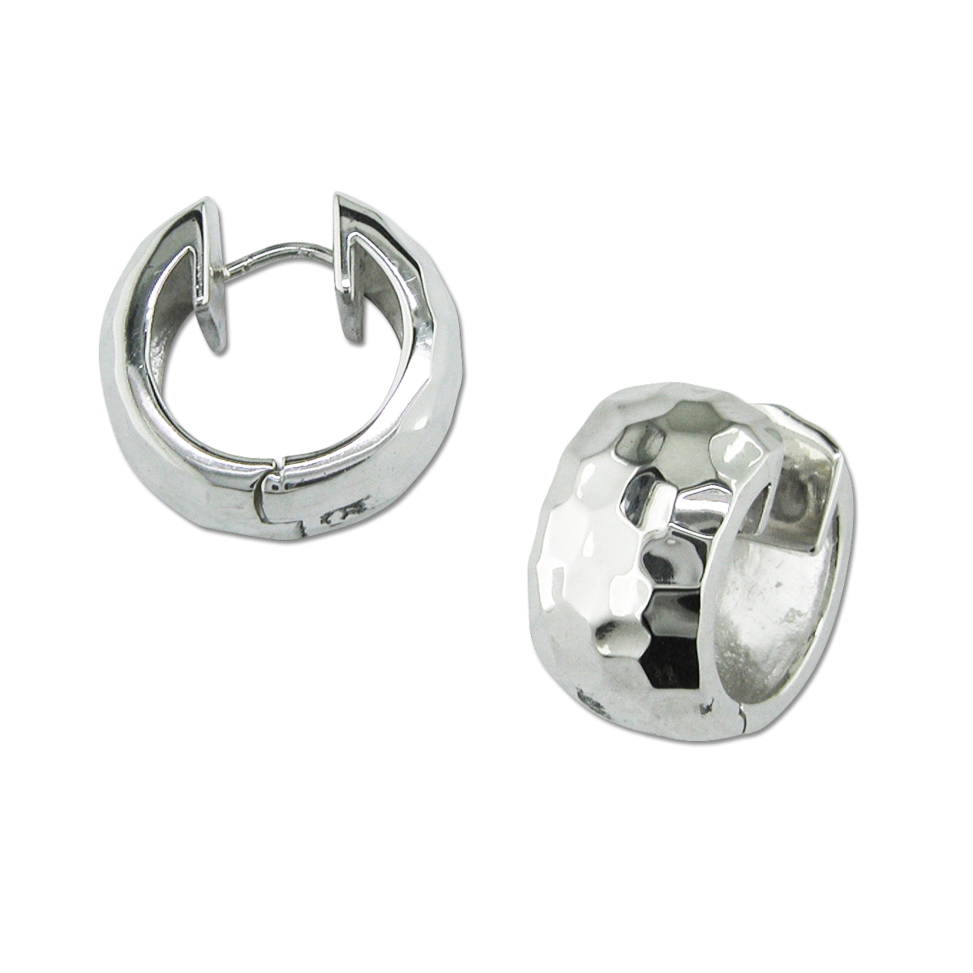 Textured Snap Hoop Earrings-Jewelry-Zina Sterling-Sorrel Sky Gallery