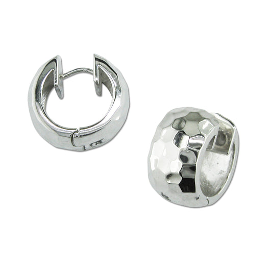 Textured Snap Hoop Earrings-Jewelry-Zina Sterling-Sorrel Sky Gallery
