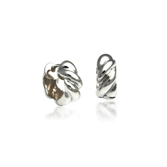 Twist Snap Hoop Earrings-Jewelry-Zina Sterling-Sorrel Sky Gallery